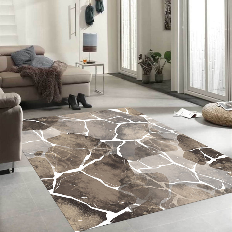 Ivy Bronx Marble Printed Carpet Wayfair.co.uk